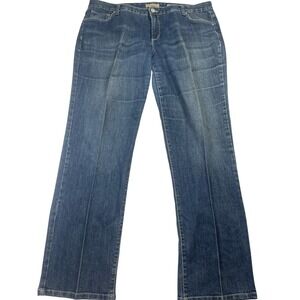 Nine West Vintage America Jeans Women's 16 x 33 Blue Denim Cotton Straight Leg